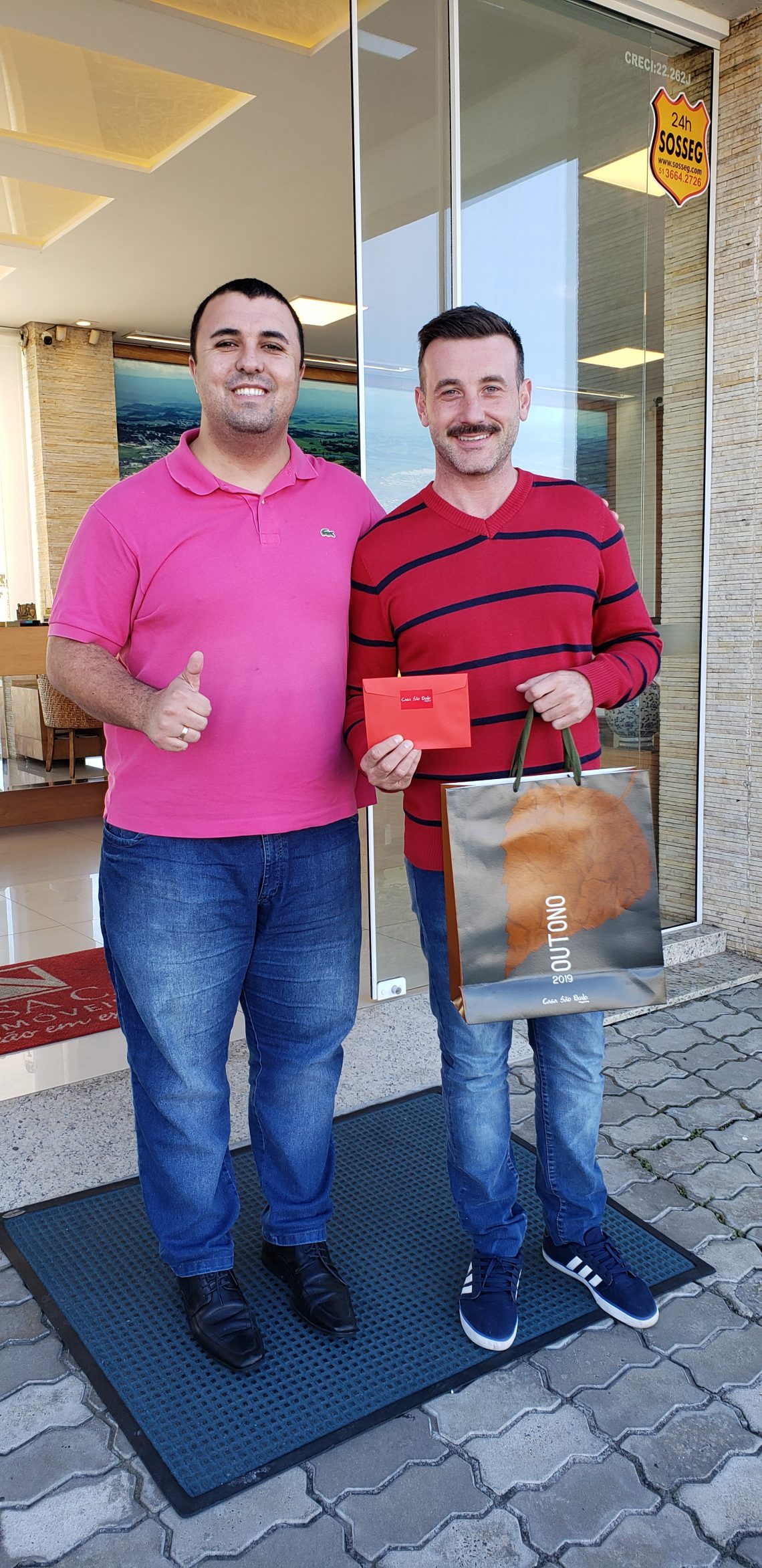 Tiago ganhou um vale-compras do seu gerente Wagner Rosa